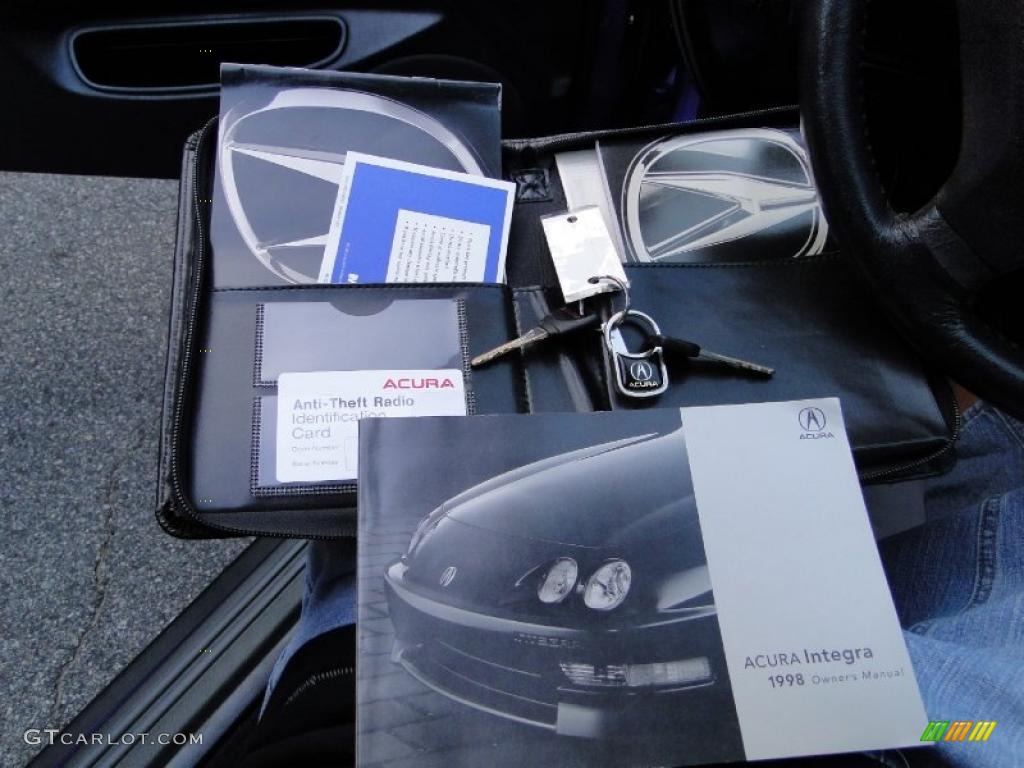 1998 Integra GS-R Coupe - Supersonic Blue Pearl / Ebony photo #40