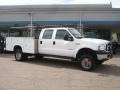 Oxford White 2006 Ford F350 Super Duty XLT Crew Cab 4x4 Chassis