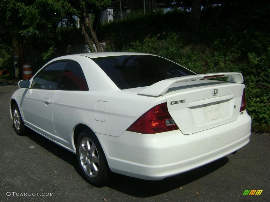 2003 Civic EX Coupe - Taffeta White / Ivory photo #4