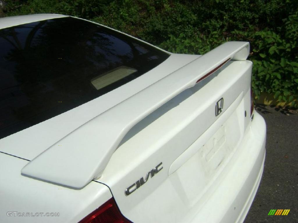 2003 Civic EX Coupe - Taffeta White / Ivory photo #5