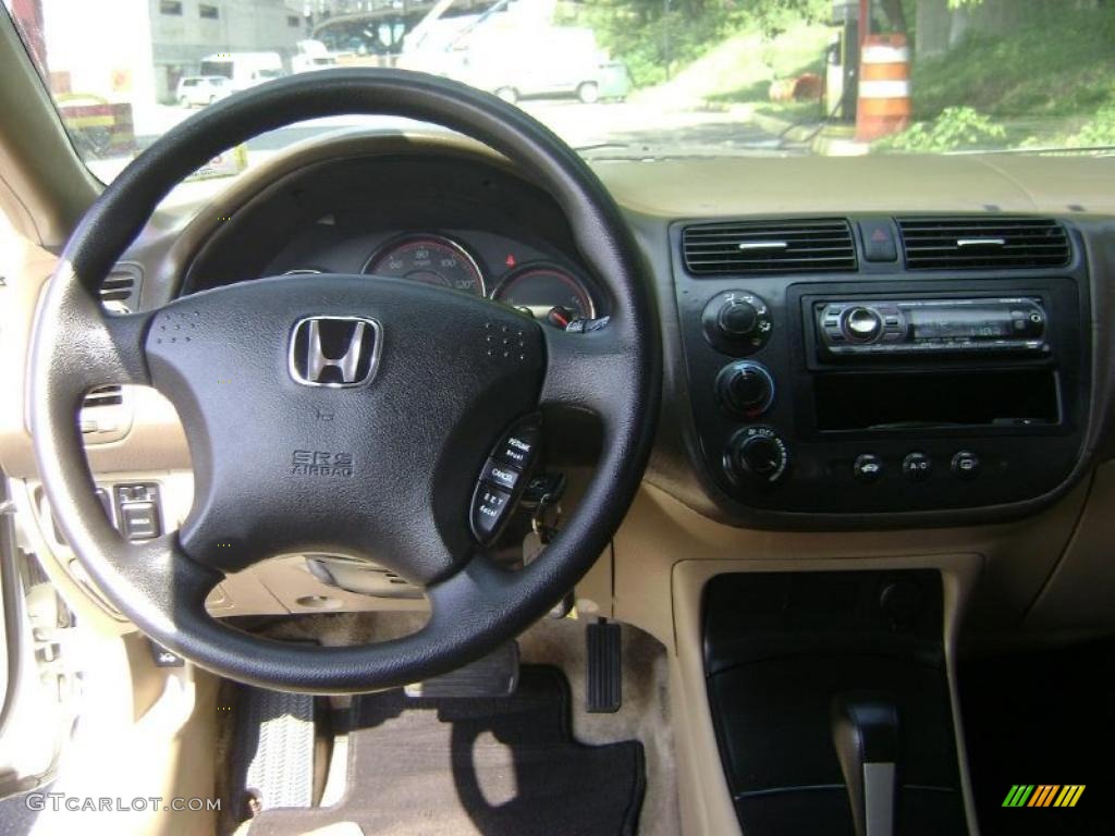 2003 Civic EX Coupe - Taffeta White / Ivory photo #7