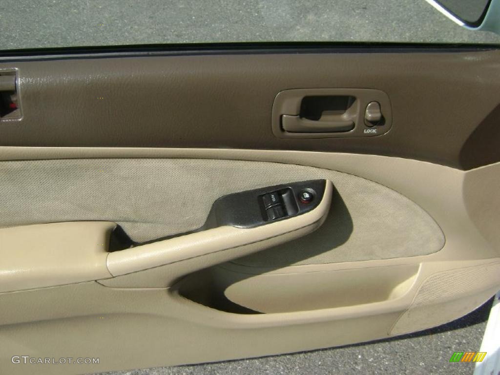 2003 Civic EX Coupe - Taffeta White / Ivory photo #11