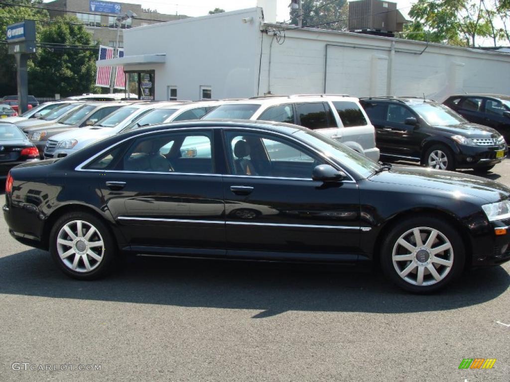 2005 A8 L 4.2 quattro - Brilliant Black / Black/Amaretto photo #4