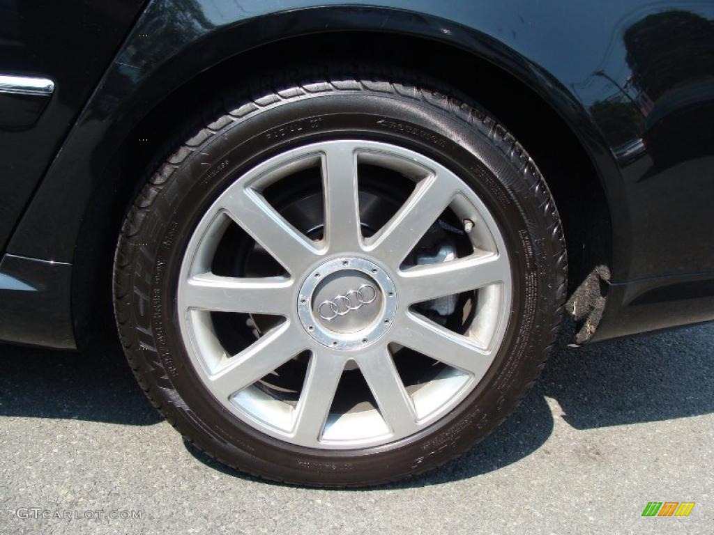 2005 A8 L 4.2 quattro - Brilliant Black / Black/Amaretto photo #8