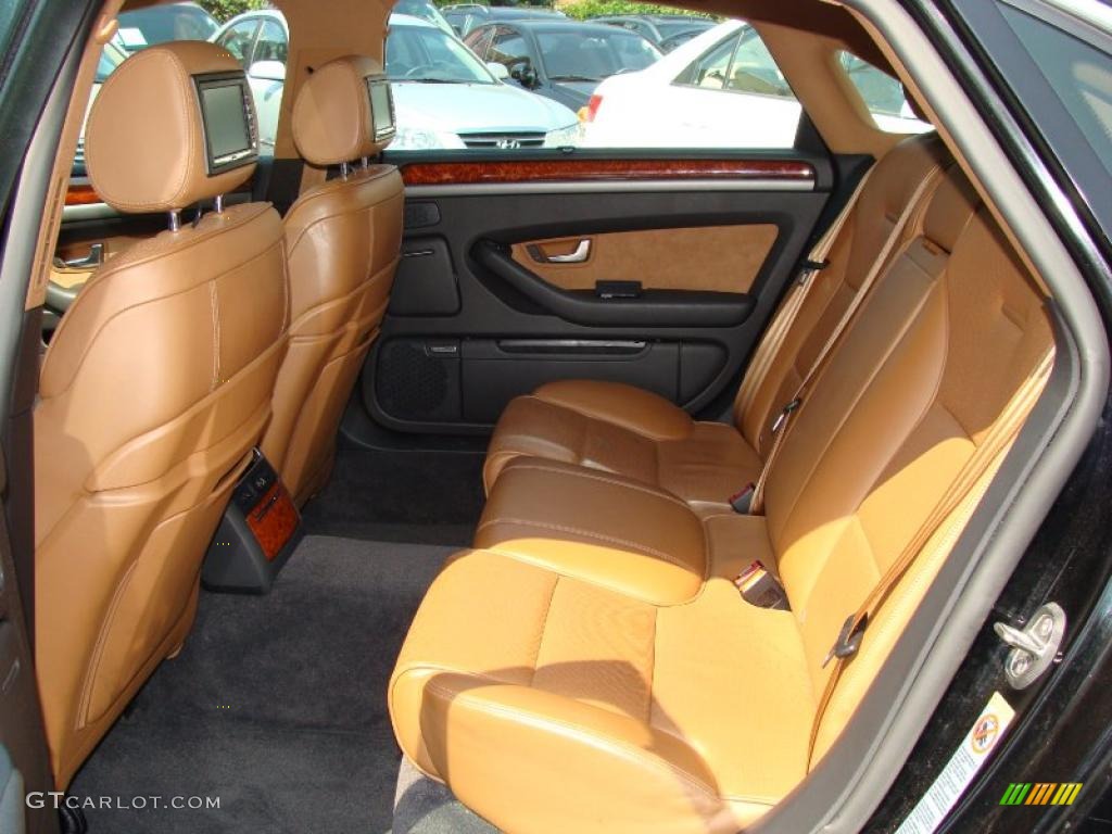 2005 A8 L 4.2 quattro - Brilliant Black / Black/Amaretto photo #15