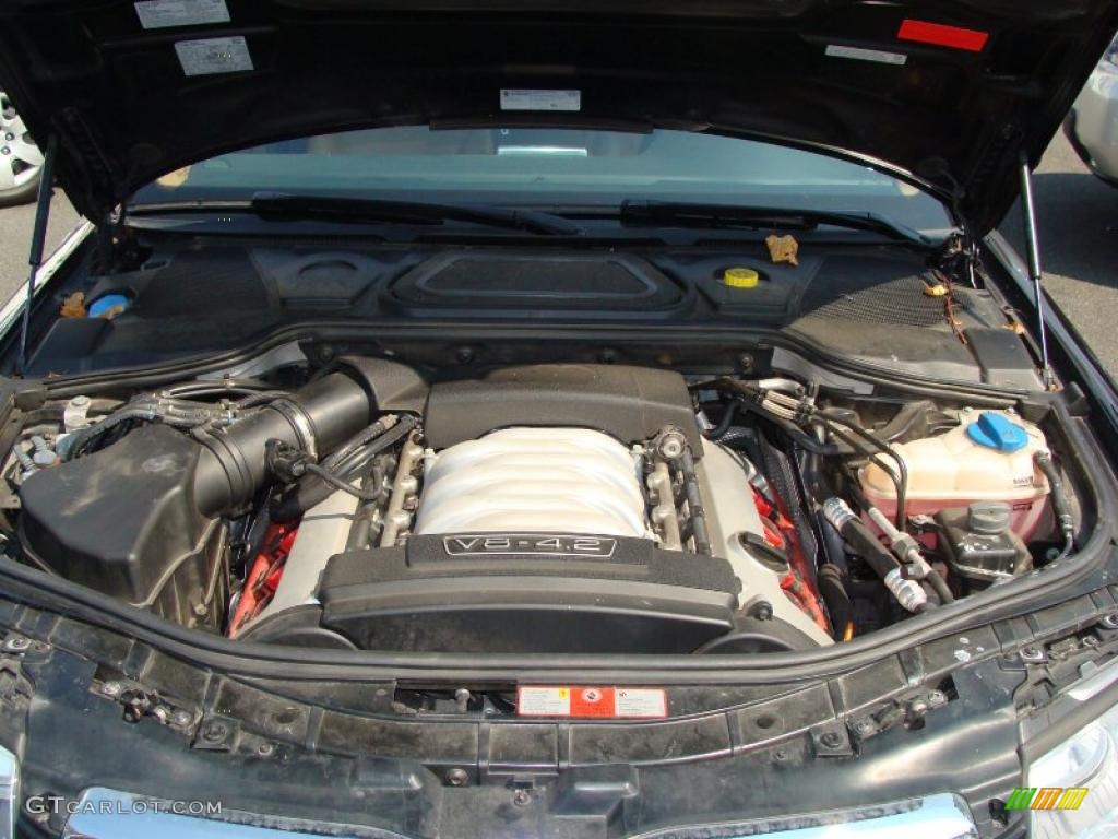 2005 A8 L 4.2 quattro - Brilliant Black / Black/Amaretto photo #22