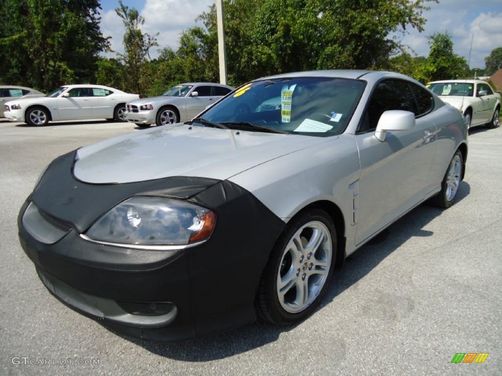 2006 Tiburon GT - Sterling Silver Metallic / Black photo #1