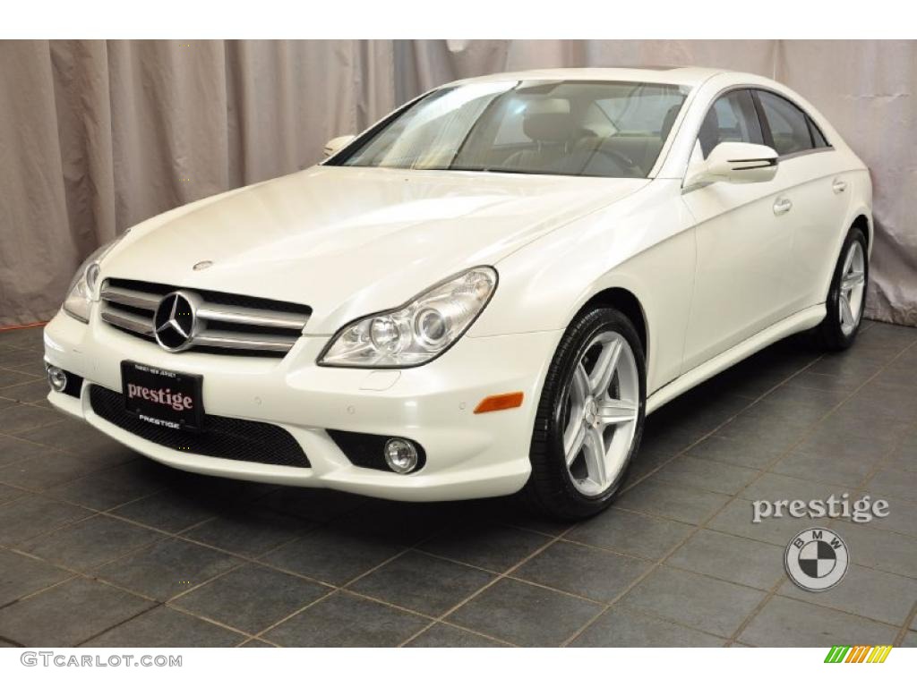 2009 CLS 550 - Diamond White Metallic / Cashmere photo #1