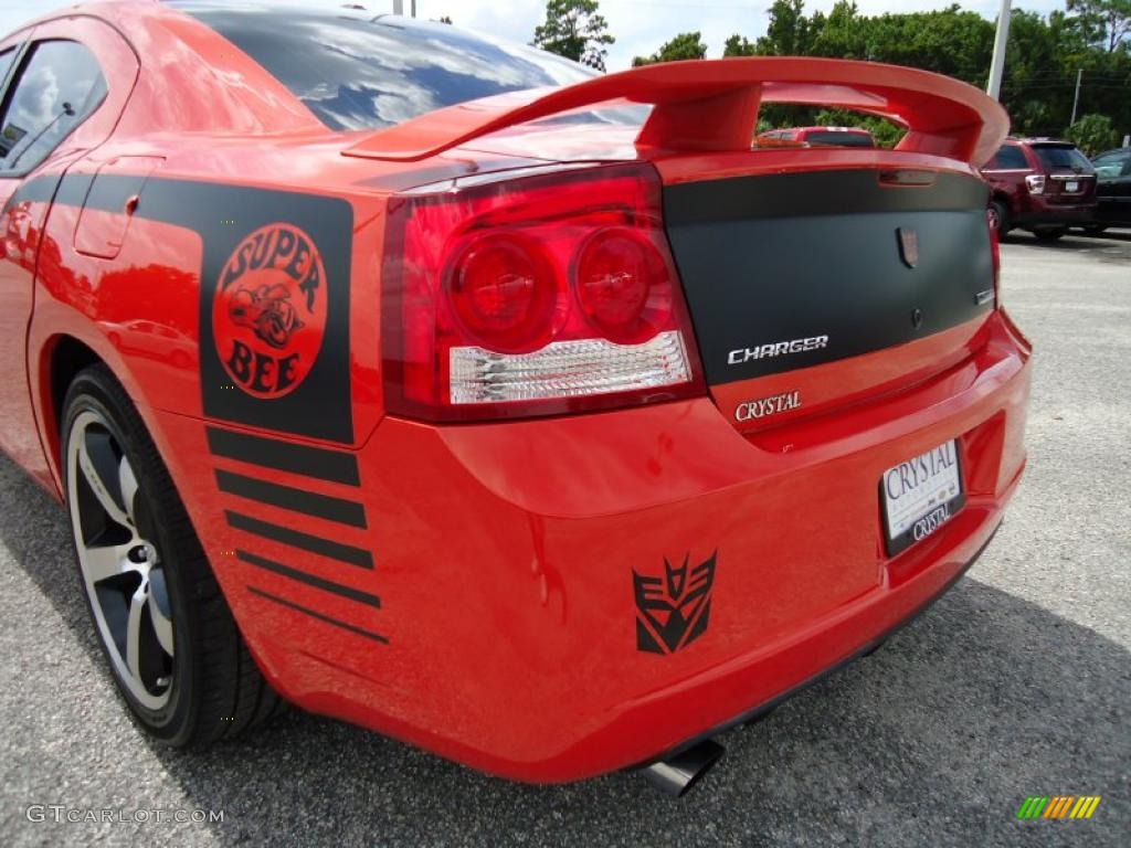 2009 Charger SRT-8 Super Bee - HEMI Orange Pearl / Dark Slate Gray photo #10