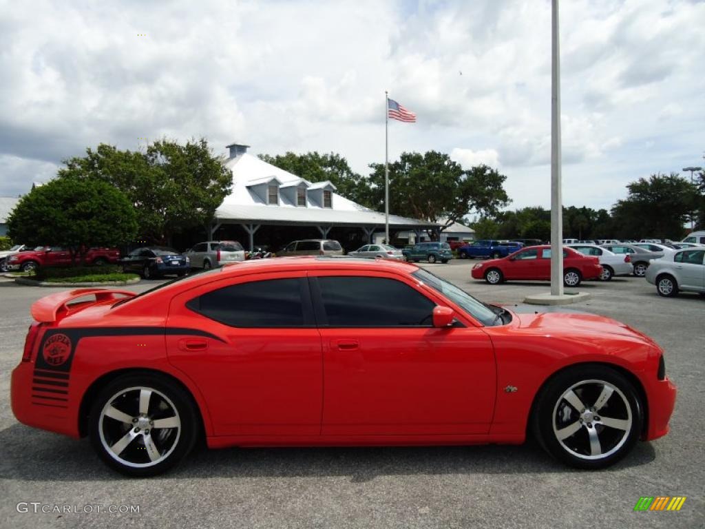 HEMI Orange Pearl 2009 Dodge Charger SRT-8 Super Bee Exterior Photo #35754292