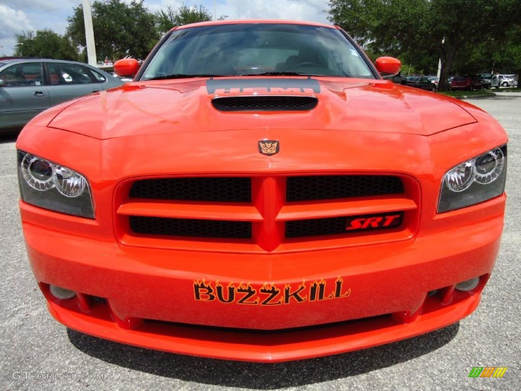 2009 Charger SRT-8 Super Bee - HEMI Orange Pearl / Dark Slate Gray photo #28