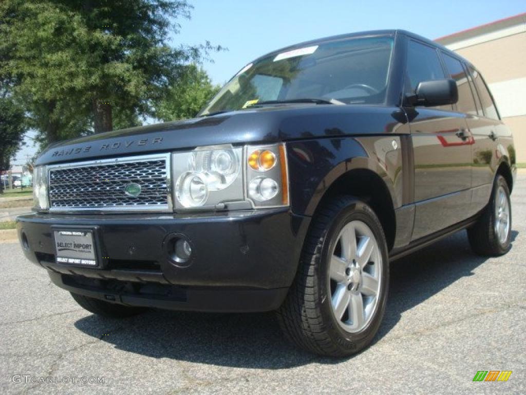 2004 Range Rover HSE - Adriatic Blue Metallic / Sand/Jet Black photo #1