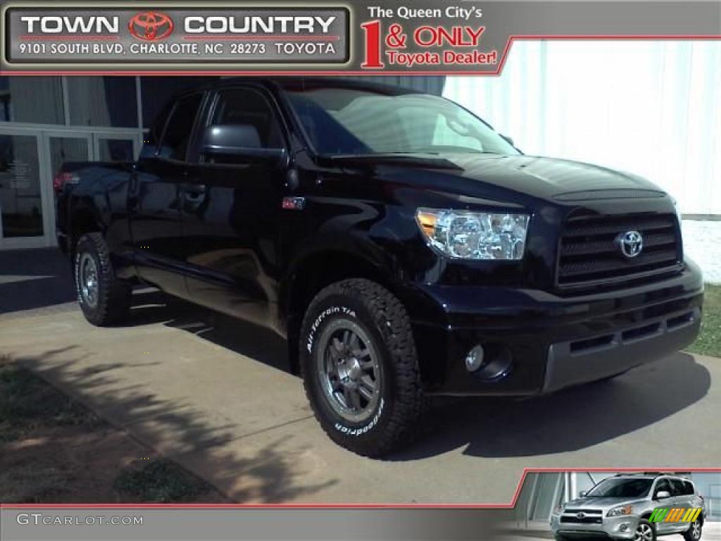 2009 Tundra TRD Rock Warrior Double Cab 4x4 - Black / Black photo #1