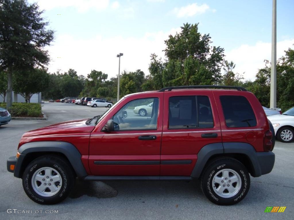 2007 Liberty Sport - Inferno Red Crystal Pearl / Medium Slate Gray photo #2