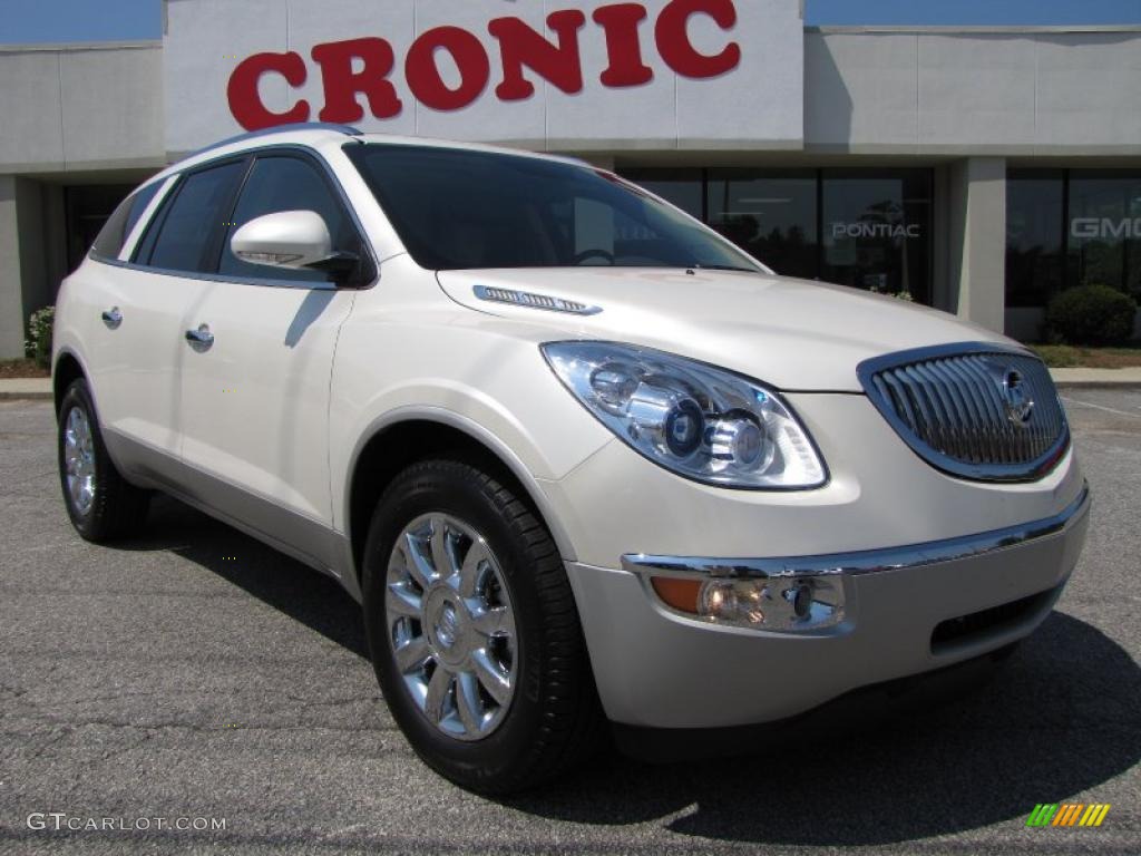 2011 Enclave CXL - White Diamond Tricoat / Cashmere/Cocoa photo #1