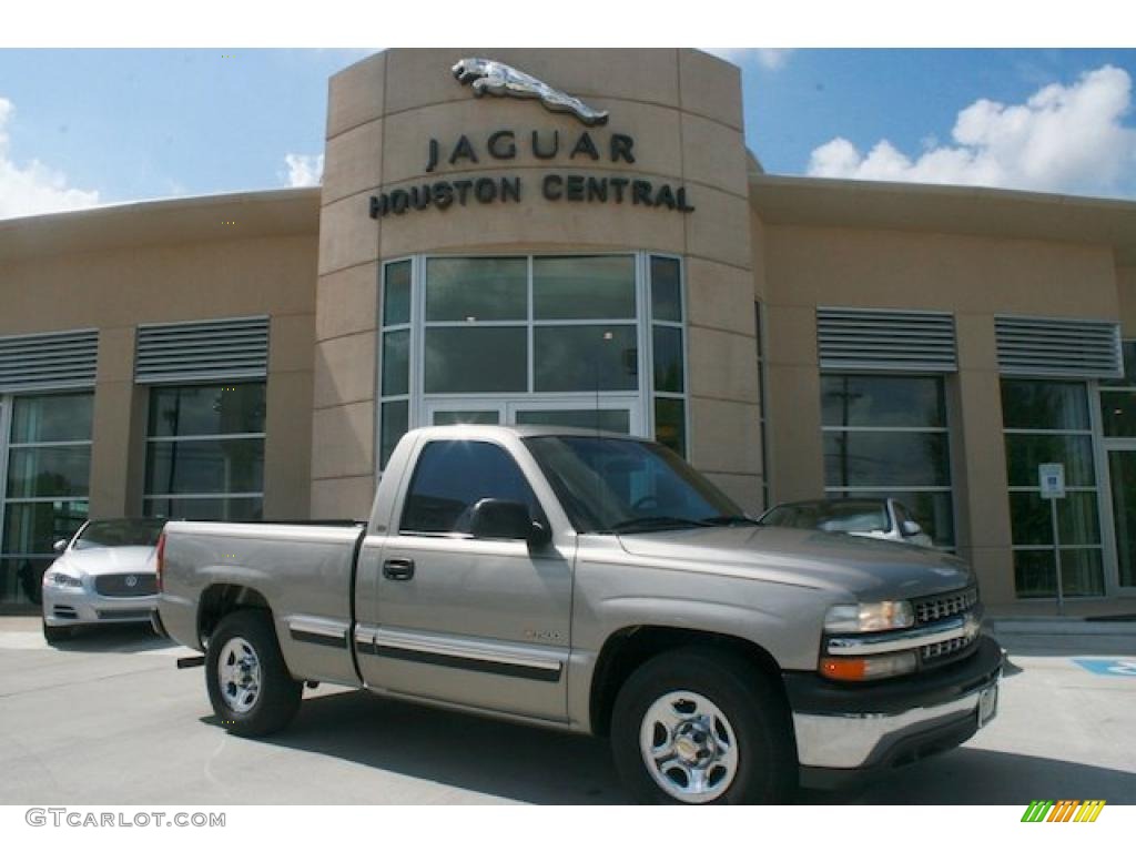 2000 Silverado 1500 Regular Cab - Light Pewter Metallic / Graphite photo #1