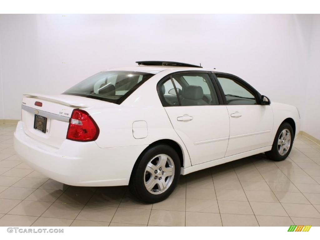 2005 Malibu LT V6 Sedan - White / Neutral Beige photo #7
