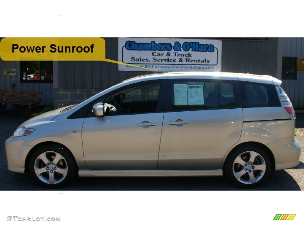 2007 MAZDA5 Sport - True Silver Metallic / Black photo #2