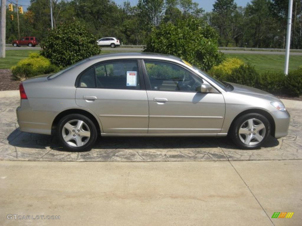 2004 Civic EX Sedan - Shoreline Mist Metallic / Ivory Beige photo #3