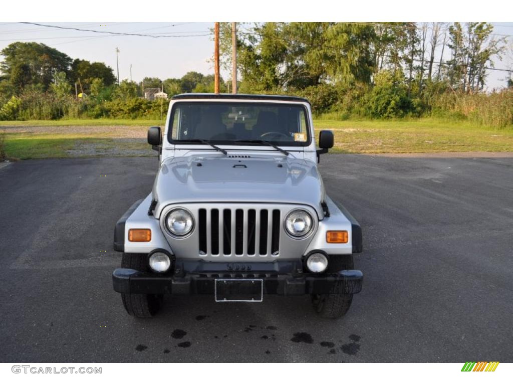 2004 Wrangler Sport 4x4 - Bright Silver Metallic / Dark Slate Gray photo #11
