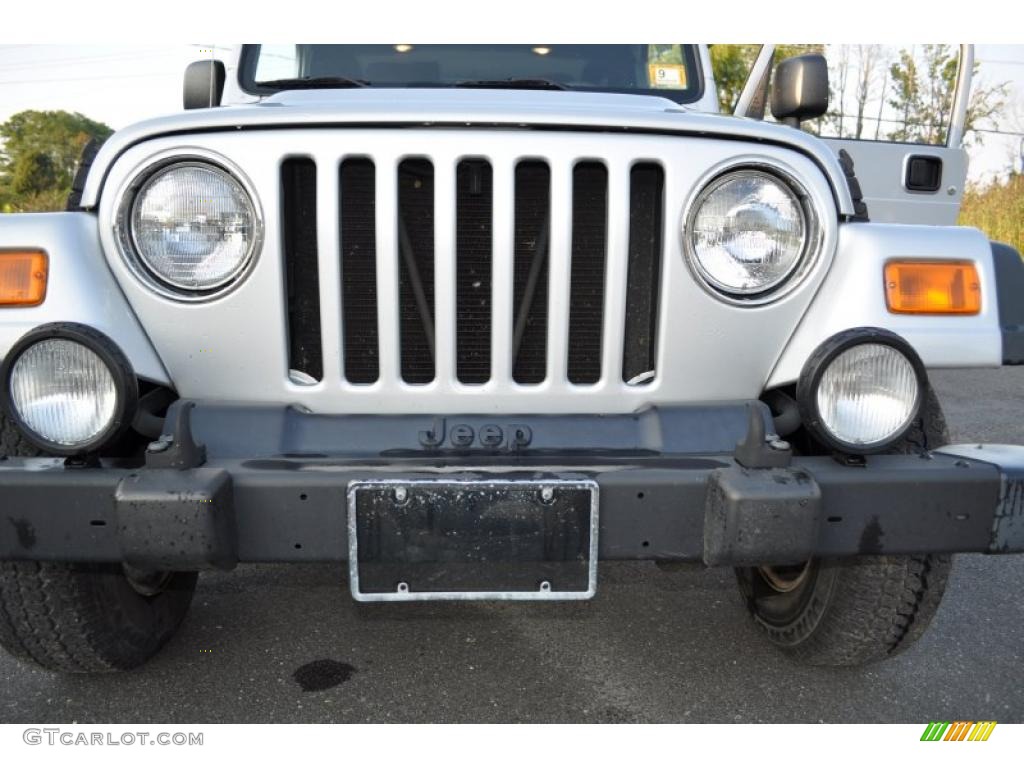 2004 Wrangler Sport 4x4 - Bright Silver Metallic / Dark Slate Gray photo #34