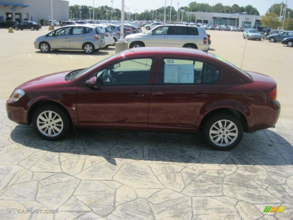 2009 Cobalt LT Sedan - Rally Yellow / Ebony photo #4