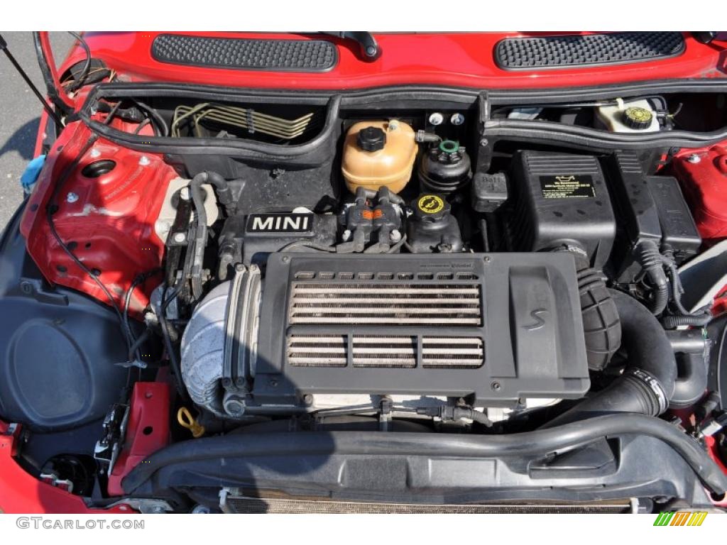 2004 Cooper S Hardtop - Chili Red / Space Grey/Panther Black photo #9