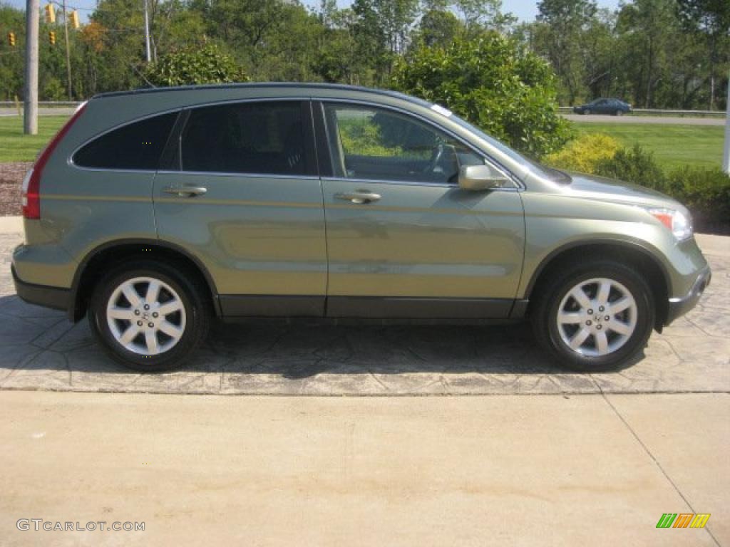 2009 CR-V EX-L 4WD - Green Tea Metallic / Ivory photo #3