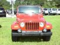 2005 Flame Red Jeep Wrangler X 4x4  photo #8
