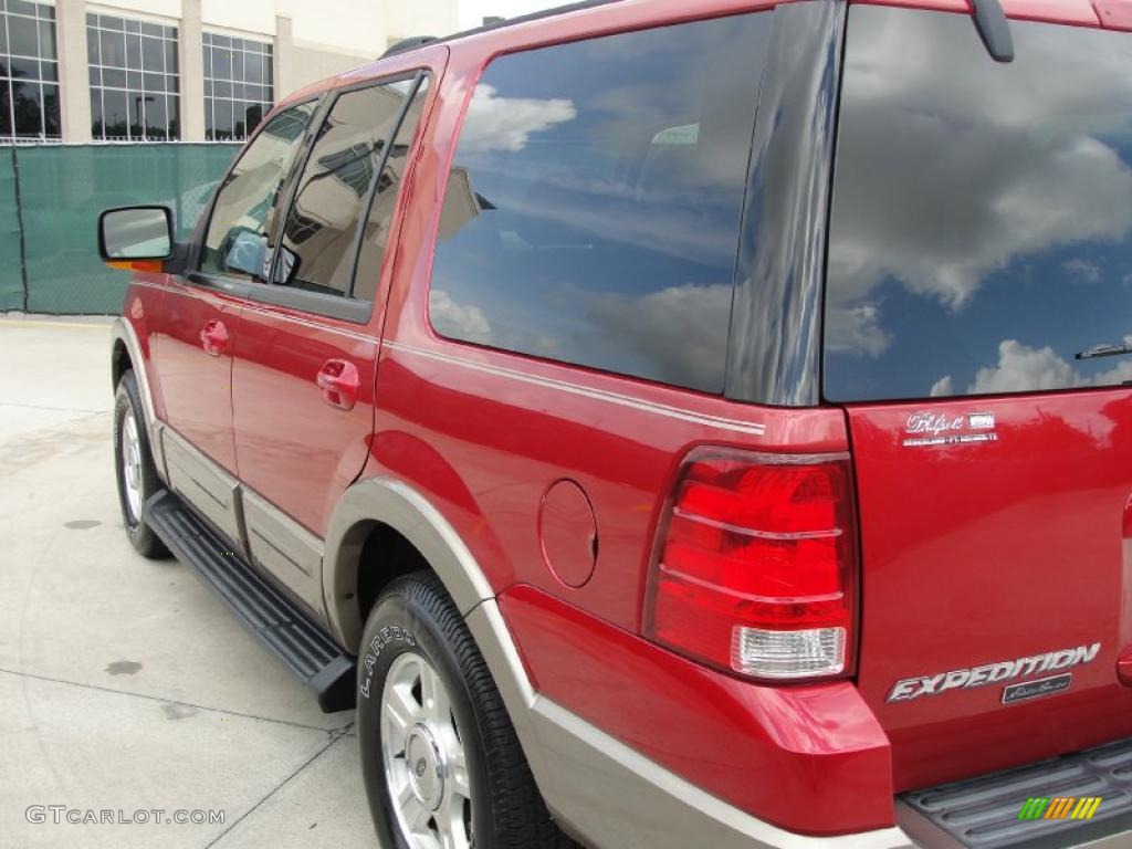 2003 Expedition Eddie Bauer - Laser Red Tinted Metallic / Medium Parchment photo #5