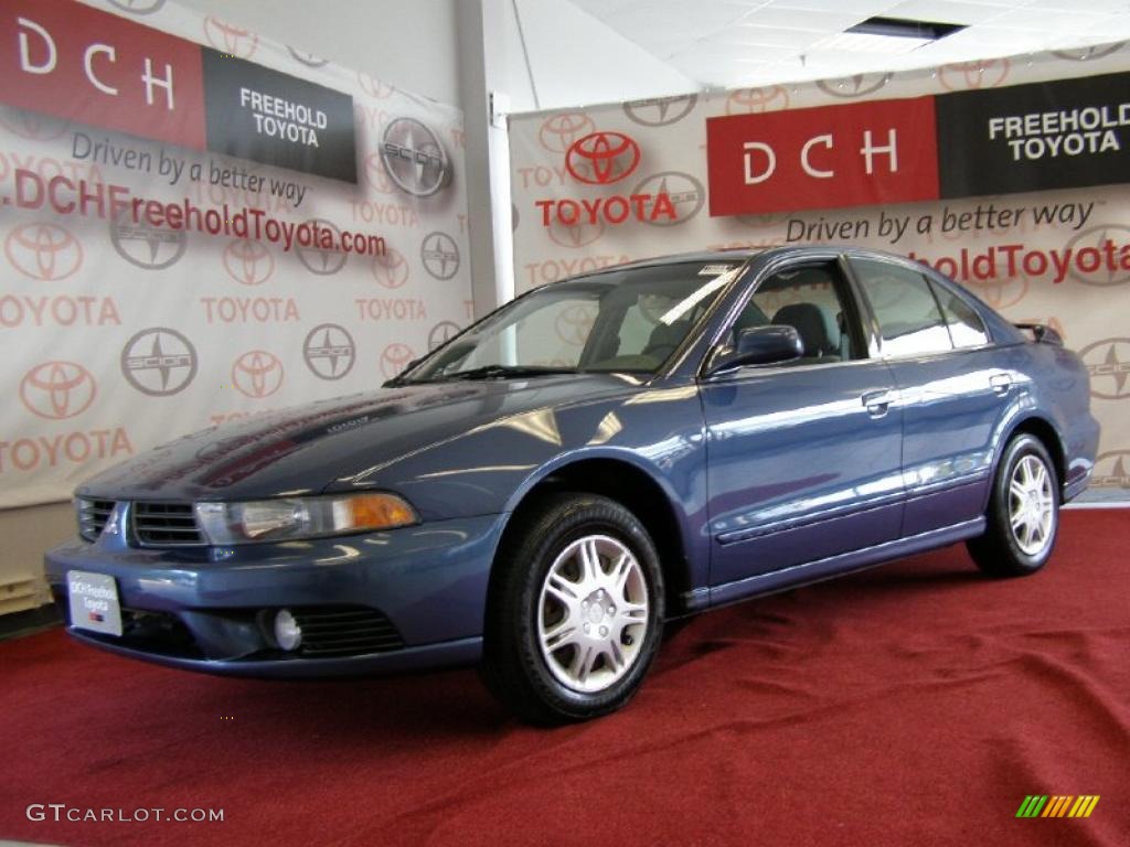2002 Galant ES - Chrome Blue Pearl / Gray photo #1