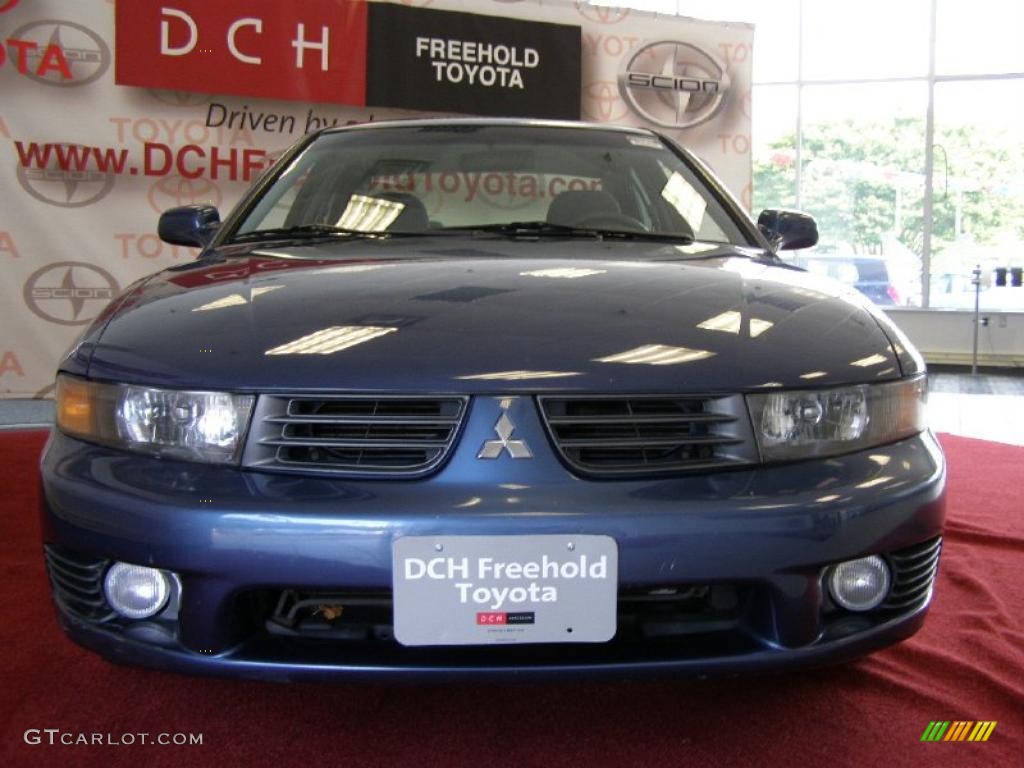 2002 Galant ES - Chrome Blue Pearl / Gray photo #2