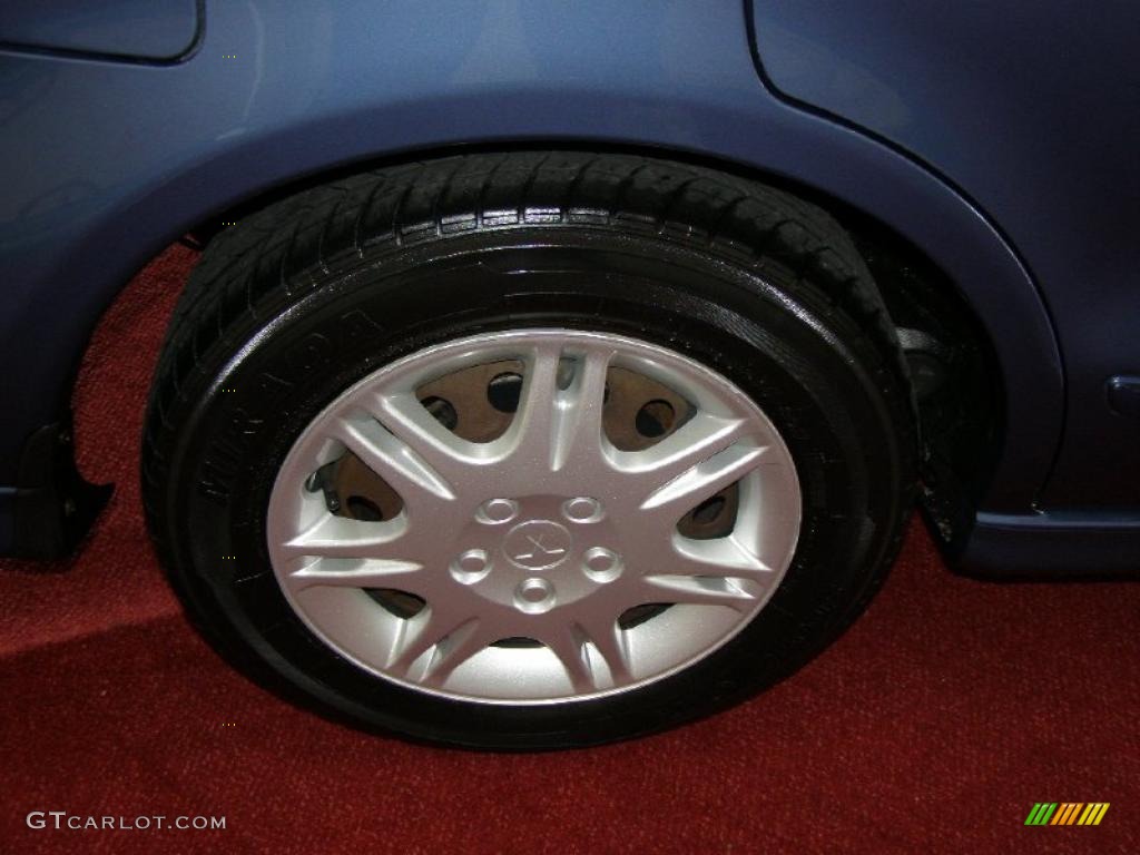 2002 Galant ES - Chrome Blue Pearl / Gray photo #9