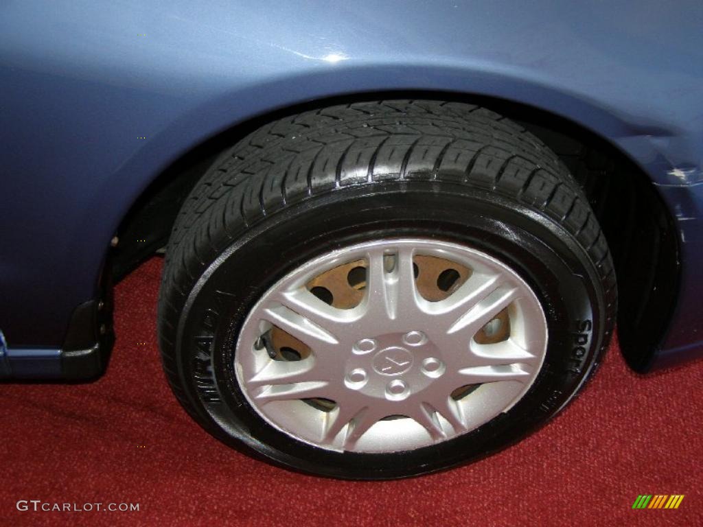 2002 Galant ES - Chrome Blue Pearl / Gray photo #10