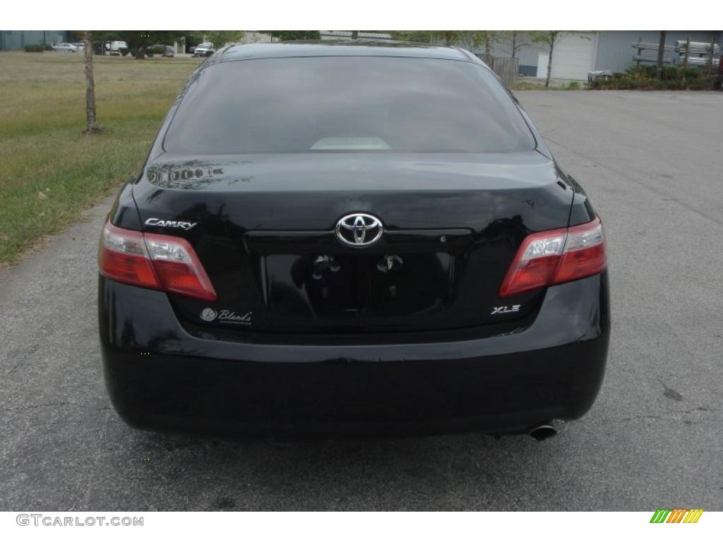 2007 Camry XLE - Black / Bisque photo #4