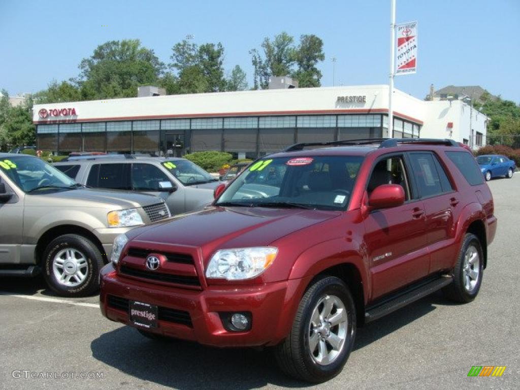 2007 4Runner Limited 4x4 - Salsa Red Pearl / Stone photo #1