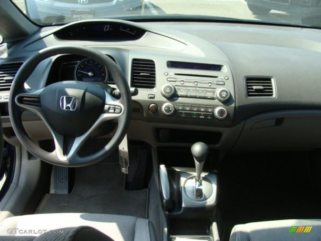 2010 Civic LX Sedan - Royal Blue Pearl / Gray photo #9