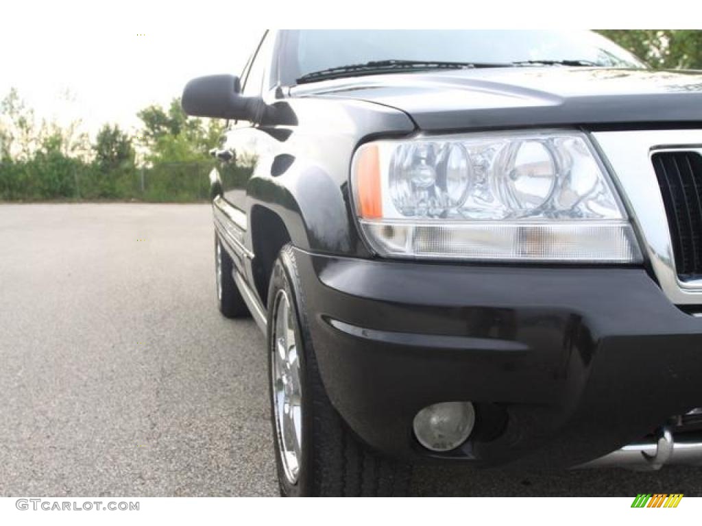 2004 Grand Cherokee Overland 4x4 - Brillant Black Crystal Pearl / Dark Slate Gray photo #8