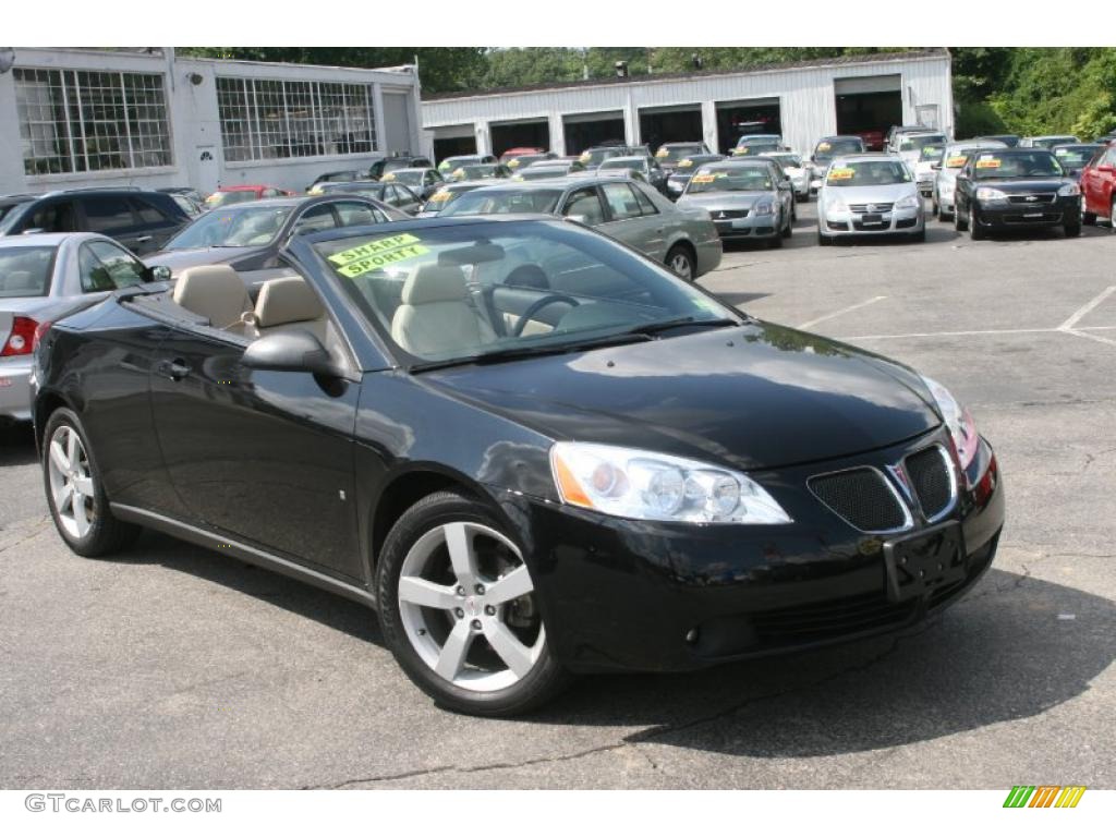 2007 G6 GT Convertible - Black / Light Taupe photo #3