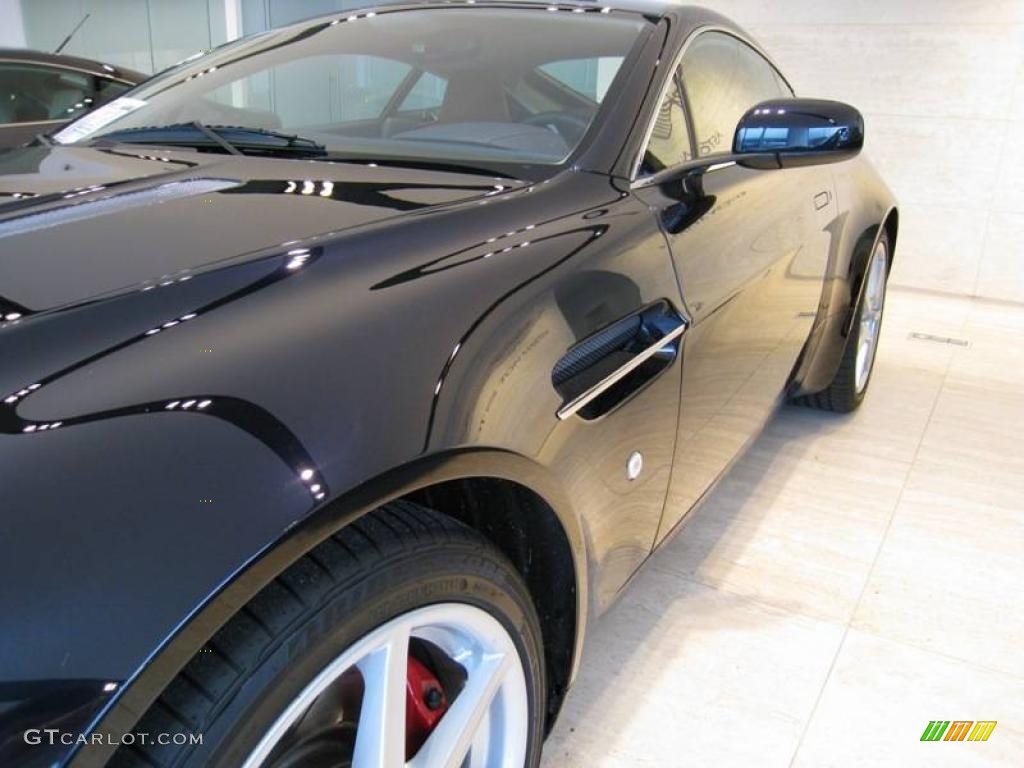 2007 V8 Vantage Coupe - Carbon Black / Caspian Blue/Red Fox photo #19