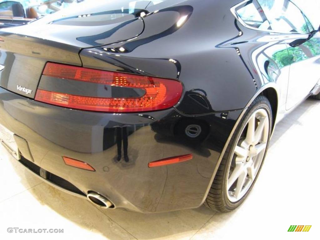 2007 V8 Vantage Coupe - Carbon Black / Caspian Blue/Red Fox photo #21
