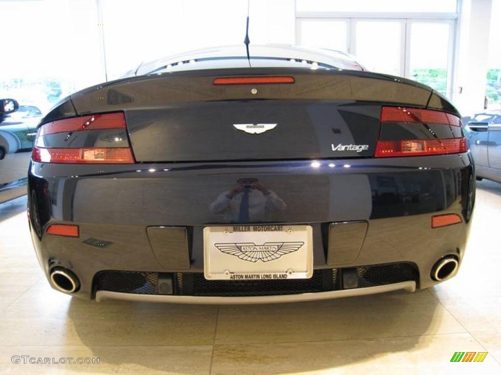 2007 V8 Vantage Coupe - Carbon Black / Caspian Blue/Red Fox photo #22