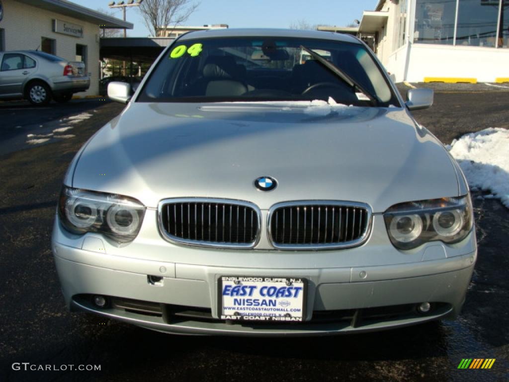 2004 7 Series 745i Sedan - Titanium Silver Metallic / Black/Black photo #2