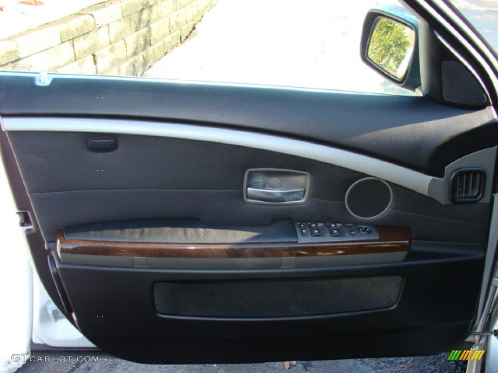 2004 7 Series 745i Sedan - Titanium Silver Metallic / Black/Black photo #6