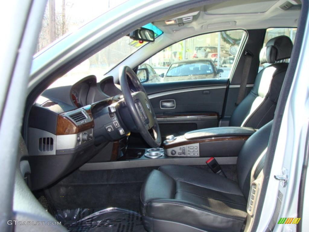 2004 7 Series 745i Sedan - Titanium Silver Metallic / Black/Black photo #7