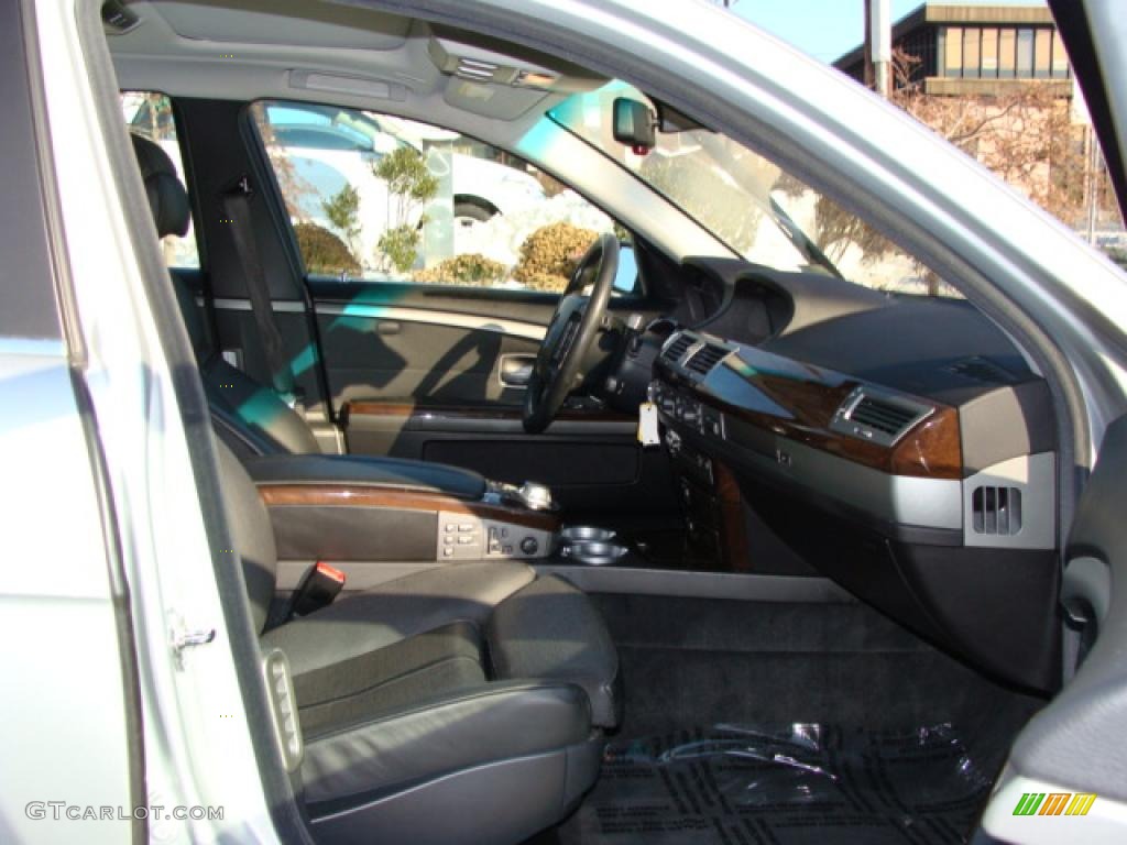 2004 7 Series 745i Sedan - Titanium Silver Metallic / Black/Black photo #8