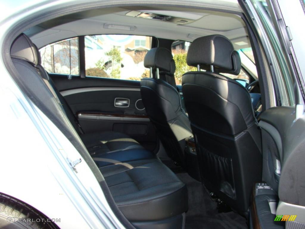 2004 7 Series 745i Sedan - Titanium Silver Metallic / Black/Black photo #12