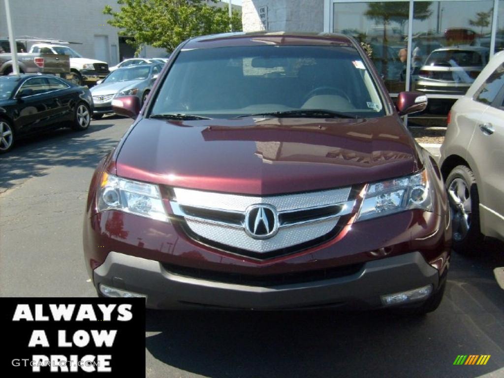 2008 MDX  - Dark Cherry Pearl / Ebony photo #2