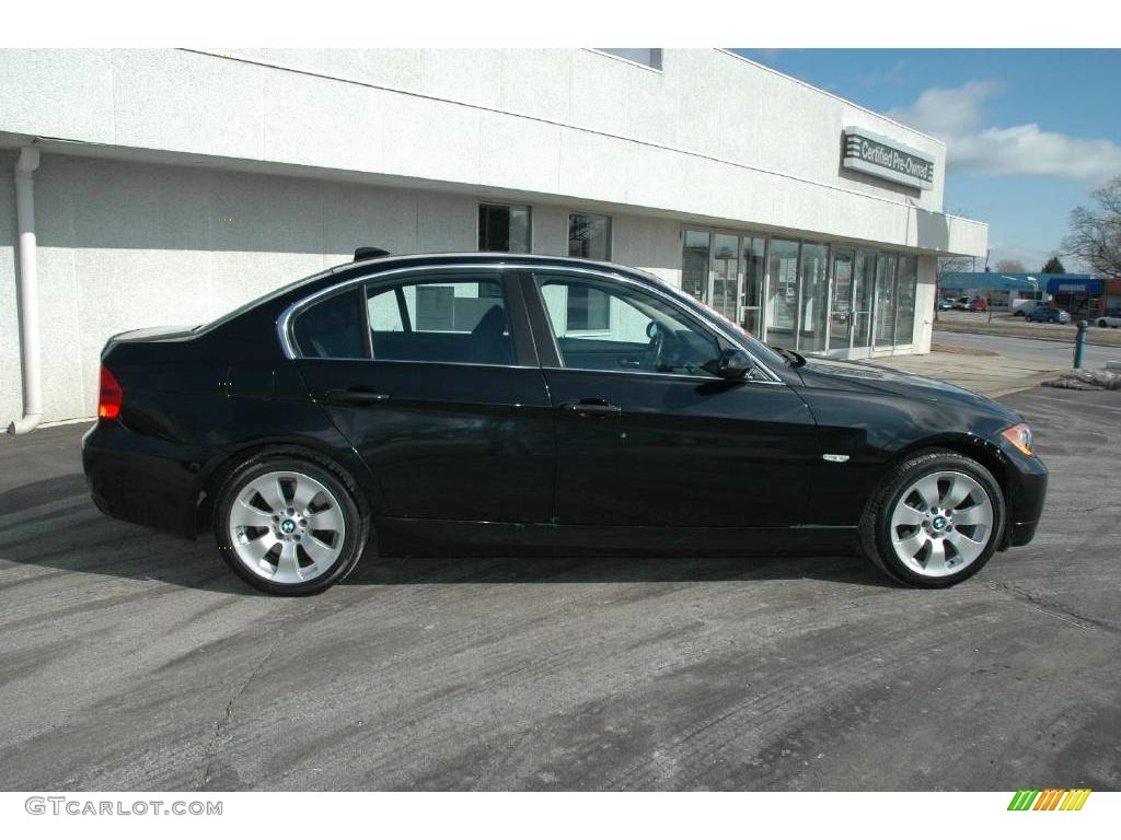 2006 3 Series 330xi Sedan - Black Sapphire Metallic / Black photo #6