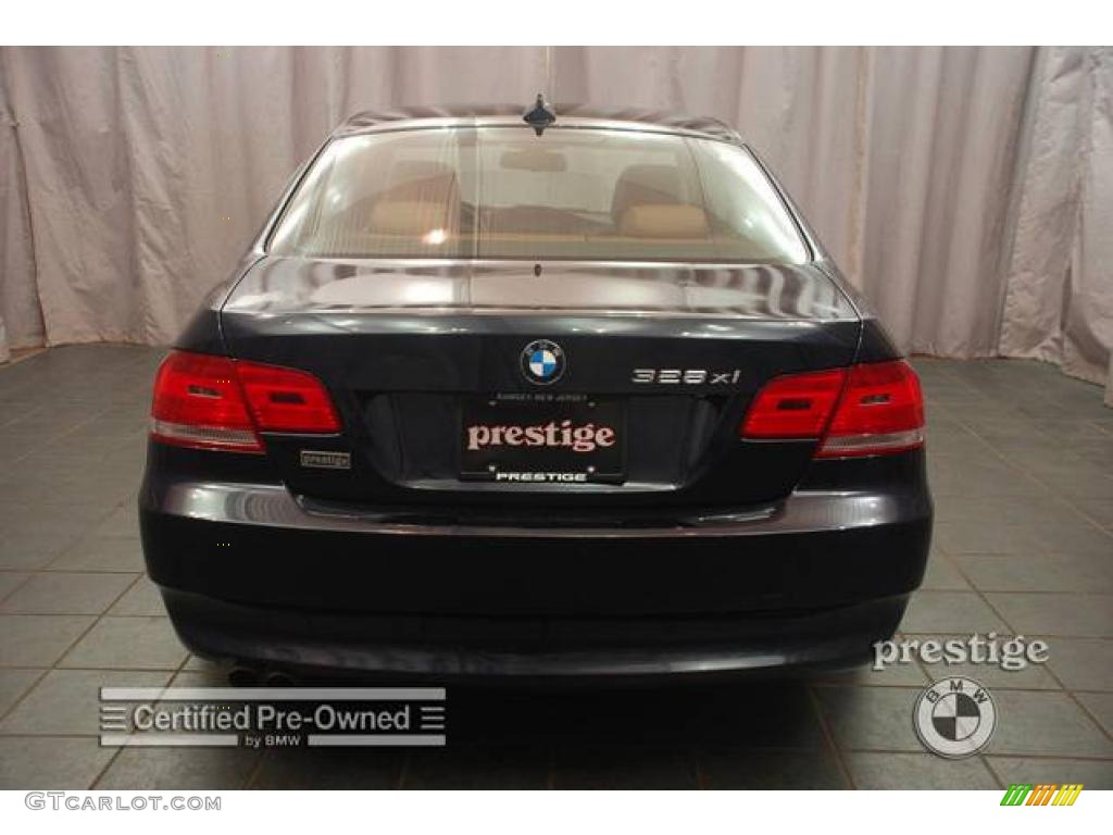 2007 3 Series 328xi Coupe - Monaco Blue Metallic / Saddle Brown/Black photo #2